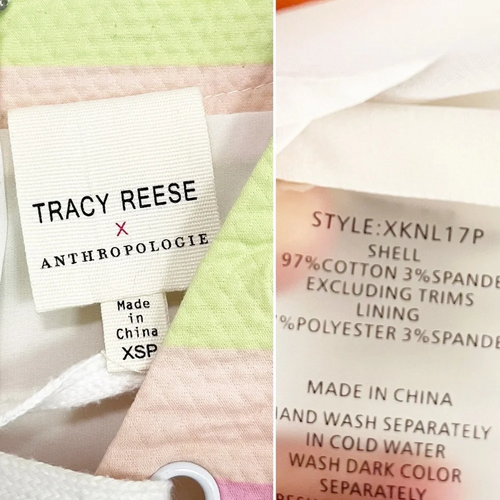 BOGO! Anthropologie X Tracy Reese Coastal Striped Shift Dress Size Small - Picture 10 of 11